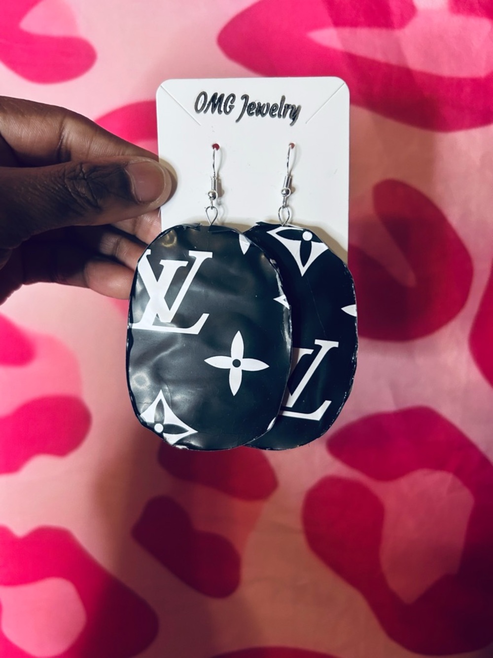 Handmade Boujee Oval Earrings